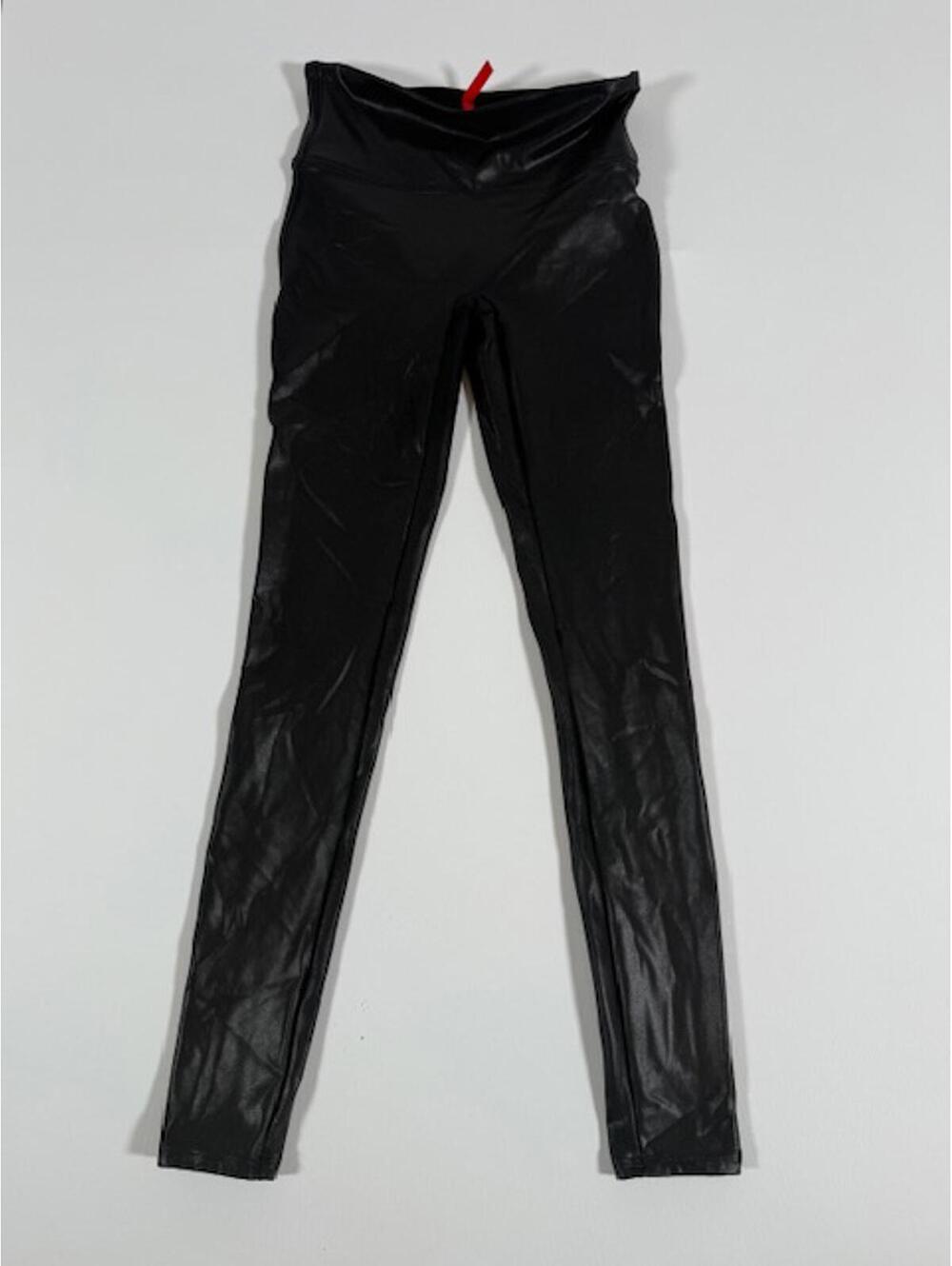 Spanx Women's Faux Leather Black High Waist Leggings Size S/P